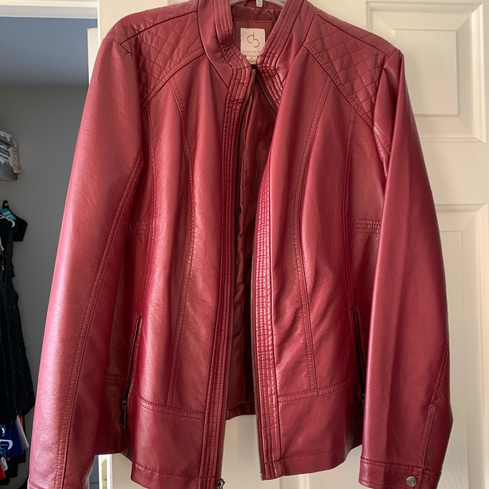 Red Leatherette Jacket